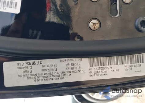 2016 Dodge Challenger Sxt from USA, damaged, VIN 2C3CDZAG5GH129170